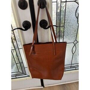 Kattee Vintage Genuine Leather Tote Shoulder Bag With Adjustable Handles Brown